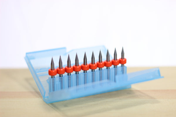 End Mill, 7-Mil Diameter, Square Profile 10-Pack