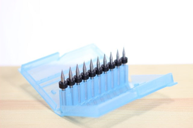 End Mill, 10-Mil Diameter, Square Profile 10-Pack