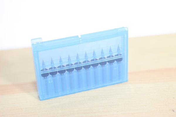 End Mill, 10-Mil Diameter, Square Profile 10-Pack
