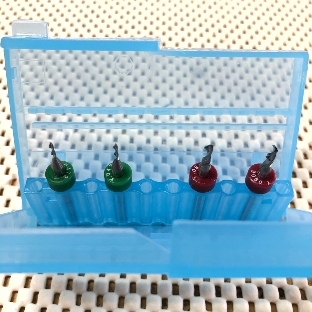 pack of 4 drill bits for PCB milling